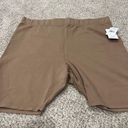 Good American Women’s Size 7  Brown Lounge Bike Shorts Photo 0