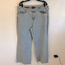 NYDJ  Teresa Wide Leg Frayed Hem Ankle Jeans Photo 3