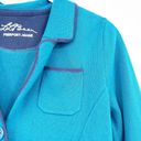 L.L.Bean  Womens Vintage Button Front Knit Cotton Cardigan Sweater Size S Blue Photo 5