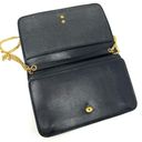 Christian Dior Vintage  Black Leather Gold Hardware Strap Shoulder Bag Photo 6