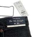 Abercrombie & Fitch Abercrombie Curve Love Ultra High Rise 90s Straight Jean Black Size 35 20 Short Photo 5