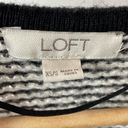 Loft  Sweater Poncho Shawl XS/S Black Ivory Check Cardigan Wrap Shawl Photo 2