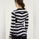 Lululemon  Base Runner Long Sleeve in Straightup Stripe Black White Photo 5