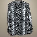 Calvin Klein Women’s  snake skin print button down blouse workwear careerwear Photo 2