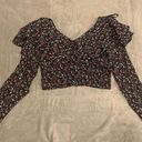 Vintage Extra Femme Collection Ruffle Crop Top Multiple Size M Photo 1