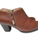 Vionic  Shoes Women’s Size 8 Brown Leather Ankle Boots Jolene Zip Orthotic #S49-5 Photo 1