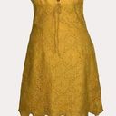 Laundry by Shelli Segal  Eyelet Lace Dress Floral Gold Yellow 4 bv Photo 1