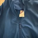 tight workout zip up jacket Blue Photo 2