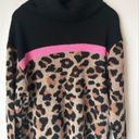 Suzanne Betro Weekend  Leopard Print Cowl Sweater Photo 2