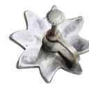 Onyx Vintage Mexican Black  Abalone Shell Star 925 Taxco Sterling Silver Earrings Photo 3