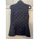 Banana Republic Women's  Navy Blue Quilted Full Zip-Up Field Vest Size Small Prep Photo 1