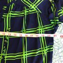 Peach Love California *LAST CHANCE*  navy green plaid blouse Photo 4