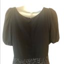 Rebecca Taylor  Silk Wool Blend Puff Sleeve Sz. 12 Leopard Print Career Dress NWT Photo 4