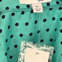 kim rogers Nwt  turquoise botton down top Photo 4