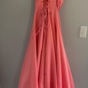 Cache Women’s Vintage pink rhinestones strapless  prom dress size 9/10 Photo 4