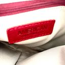 Krass&co AMERICAN LEATHER  Red Crossbody Shoulder bag with brass accents Photo 8