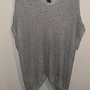 BCBGMAXAZRIA Bcbg Gray Glitter Knit Sweater Poncho - Size Medium Photo 1