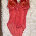 Daisy Fuentes Medium Coral Pink #Lace Bodysuit Photo 6