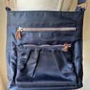 Aimee Kestenberg  Tyler Navy Nylon Zippered Rose Gold Crossbody Bag Photo 7