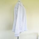 We Wore What  Denim boyfriend shirt top white shacket Medium/Large Photo 11