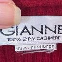 A. Giannetti Red 100% Cashmere V Neck Sweater Size L/XL Photo 9