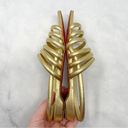 Christian Louboutin  Vildo Metallic Gold Strappy Slingback Flat Sandals Shoes 36 Photo 4