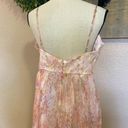 Lulus NWOT  Finest Endeavor Blush Pink Floral Pleated Bustier Midi Dress Photo 4