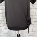 Calia by Carrie underwood women XS black Crewneck short sleeve shirt w/side tie Photo 1