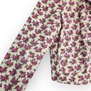 American Vintage Vintage Handmade Cream Pink Floral Button Down Jacket S Photo 2