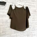 Charming Charlie ON SALE!  Green Off The Shoulder Top, M Photo 8