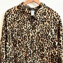 Ralph Lauren  Cotton Leopard-Print Camp Shirt Beach Swim Cover-Up Women's XS NWOT Photo 2