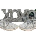 MIA  Heathered Gray Knitted Lace Up Low Top Casual Sneakers Women Sz 8 Photo 1