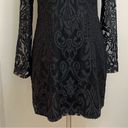 Alexis  Lace Mini Dress Long Sleeves Black Size L Photo 3