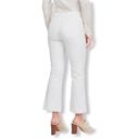 Juicy Couture  White Tuxedo Stripe Crop Flare Uneven Hem Jeans size 24 Photo 1