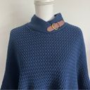 Banana Republic  • Navy Knit Poncho Sweater Photo 2