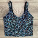 Lululemon  Align Crop Tank Top Leopard Camo Blue Nile Multi Size 6 Photo 0