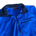 Marmot amazing vintage 90s  electric blue 3/4 zip fleece pull over jacket 🔥 Photo 1