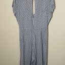 Francesca's Francesca’s Blue And White Floral Jumpsuit Size Small Photo 5