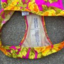 Vintage 90s Y2K Carabella Floral yellow fuchsia underwire bra bikini set Size M Photo 4