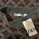ZARA NWT  set argyle knit polo sweater and knit short Photo 3