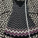 White House | Black Market  Silk V-Neck Zig Zag stripe belted dress Photo 8