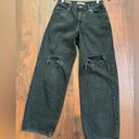 Levi's Levi’s Black Baggy Distressed Dad Jeans Size 25 Photo 5