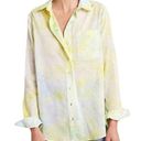 Pilcro  womens XL Anthropologie tye dye button up shirt casual cute long sleeve Photo 0