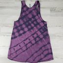 American Apparel NWOT  Custom Purple Bleach Tie Dye Diagonal Box Tank Top Size XS Photo 4