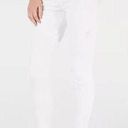 Spanx  White Ripped Raw Hem Pull-On Denim Skinny Jean Jeggings Size M Photo 0