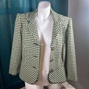 Houndstooth  blazer with neon yellow Photo 10