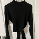 Glassons  Black Knit Sweater Open Back Photo 0