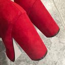 mix no. 6  Asuviel Red Faux Suede Mary Jane Pumps Block Heel Shoes Size 8.5M NEW Photo 6