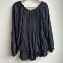 Urban Outfitters NWT  Black Milk Maid Dot Smocked Puff Sleeve Romper Size Small Photo 7
