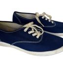 Keds Original Lace Up Sneakers Women's 8.5 Shoes Navy Blue Canvas WF34200 $55 Photo 1